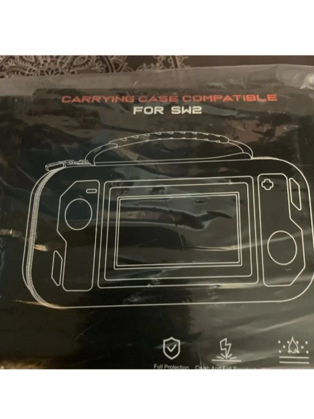 Carrying case compatible SW2 Black Full Protection Crush/Fall/Water Resistant